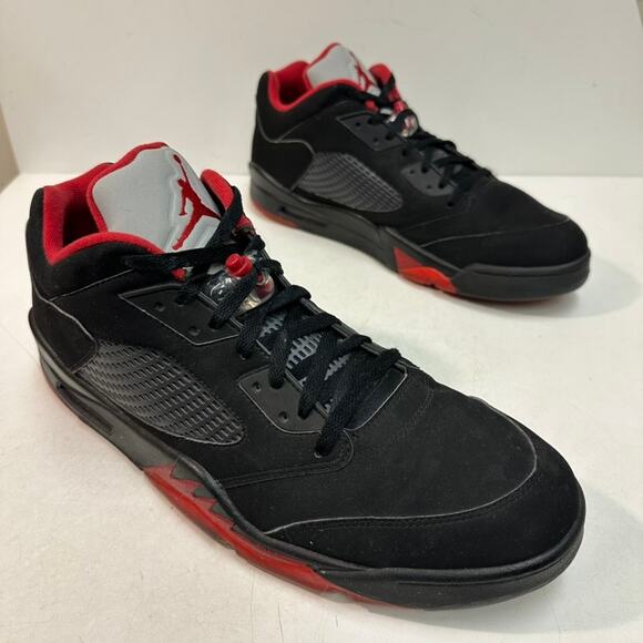 VERY GOOD Nike Air Jordan 5 Retro Low "Alternate 90" Basketball Shoe Bred US 16 - Picture 4 of 11